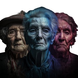 Political Grandmother Spectrum Vinyl Car Decal Sticker – Waterproof & UV-Resistant 3.4133333333333336"