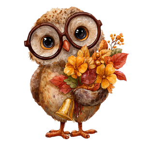 Baby Owl Illustration Vinyl Car Decal Sticker – Waterproof & UV-Resistant 3.4133333333333336"
