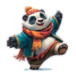 Christmas Panda Sticker Vinyl Car Decal Sticker – Waterproof & UV-Resistant 3.4133333333333336" Christmas Panda Sticker Vinyl Car Decal Sticker – Waterproof & UV-Resistant 3.4133333333333336"