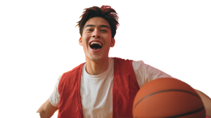 Young Basketball Enthusiast V2 Vinyl Car Decal Sticker – Waterproof & UV-Resistant 2.72"