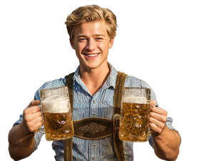 German Beer Boy V2 Vinyl Car Decal Sticker – Waterproof & UV-Resistant 6.1866666666666665"