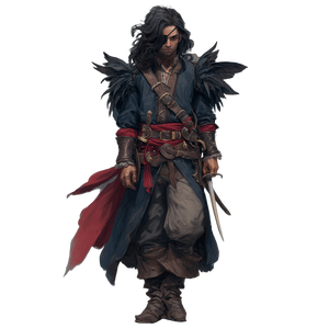 Half-Elf Seafarer Mage Vinyl Car Decal Sticker – Waterproof & UV-Resistant 3.4133333333333336"
