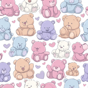 Baby Teddy Bears V2 Vinyl Car Decal Sticker – Waterproof & UV-Resistant 6.826666666666667"