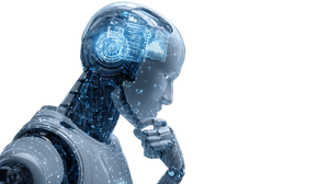 Ai Robot Head V3 Vinyl Car Decal Sticker – Waterproof & UV-Resistant 2.72"