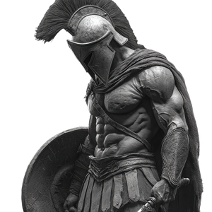 Spartan Warrior V264 Vinyl Car Decal Sticker – Waterproof & UV-Resistant 3.4133333333333336"