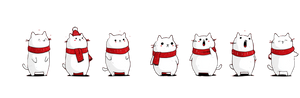 Christmas Cat V2 Vinyl Car Decal Sticker – Waterproof & UV-Resistant 4.16"