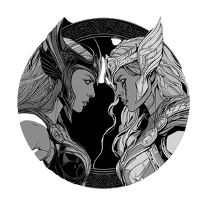 Valkyries Logo Vinyl Car Decal Sticker – Waterproof & UV-Resistant 3.4133333333333336"