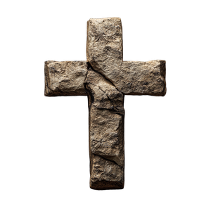 Rock Texture Cross Vinyl Car Decal Sticker – Waterproof & UV-Resistant 6.826666666666667"