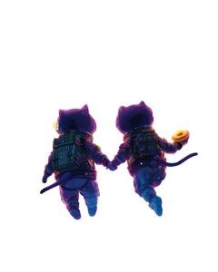 Space Cats Date Vinyl Car Decal Sticker – Waterproof & UV-Resistant 4.0"