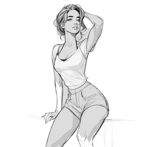 Posing Woman V2 Vinyl Car Decal Sticker – Waterproof & UV-Resistant 3.4133333333333336" Posing Woman V2 Vinyl Car Decal Sticker – Waterproof & UV-Resistant 3.4133333333333336"