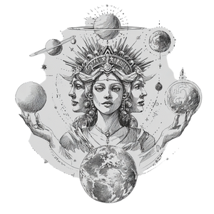 Divine Feminine Sketch Vinyl Car Decal Sticker – Waterproof & UV-Resistant 3.4133333333333336"