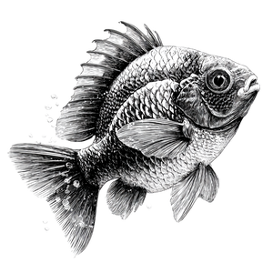 Ocean Fish Sketch Vinyl Car Decal Sticker – Waterproof & UV-Resistant 3.4133333333333336"