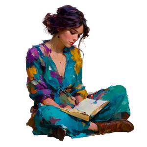 Dreamy Writing Woman Vinyl Car Decal Sticker – Waterproof & UV-Resistant 3.4133333333333336" Dreamy Writing Woman Vinyl Car Decal Sticker – Waterproof & UV-Resistant 3.4133333333333336"