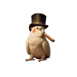 Stinky The Aristocrat Vinyl Car Decal Sticker – Waterproof & UV-Resistant 3.4133333333333336"