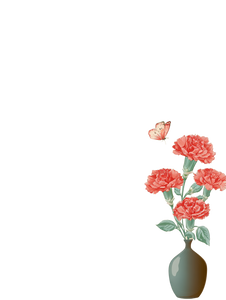Minimalist Rose Vase Vinyl Car Decal Sticker – Waterproof & UV-Resistant 4.1066666666666665"