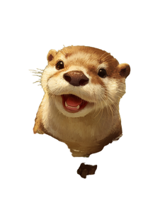 Happy Otter Vinyl Car Decal Sticker – Waterproof & UV-Resistant 8.213333333333333"