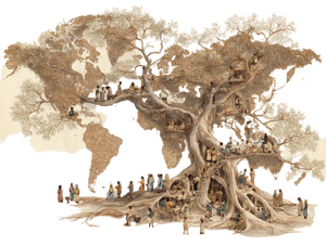 Banyan Tree Unity Vinyl Car Decal Sticker – Waterproof & UV-Resistant 6.1866666666666665" Banyan Tree Unity Vinyl Car Decal Sticker – Waterproof & UV-Resistant 6.1866666666666665"