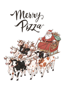 Santa'S Cow Sleigh Vinyl Car Decal Sticker – Waterproof & UV-Resistant 4.373333333333333"