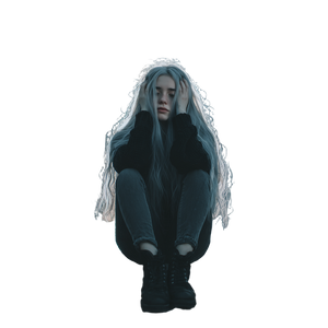 Moonlit Reflection V2 Vinyl Car Decal Sticker – Waterproof & UV-Resistant 3.4133333333333336"