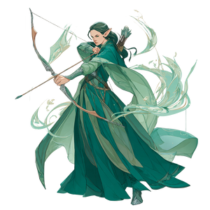 Elven Archer V15 Vinyl Car Decal Sticker – Waterproof & UV-Resistant 3.4133333333333336"