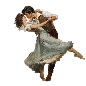 Romantic Dancer Vinyl Car Decal Sticker – Waterproof & UV-Resistant 6.826666666666667"