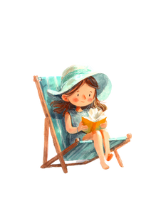 Cute Knitting Girl Vinyl Car Decal Sticker – Waterproof & UV-Resistant 4.1066666666666665"