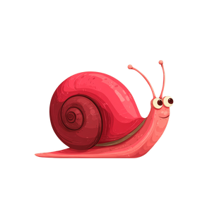 Cartoon Snail V4 Vinyl Car Decal Sticker – Waterproof & UV-Resistant 6.826666666666667"