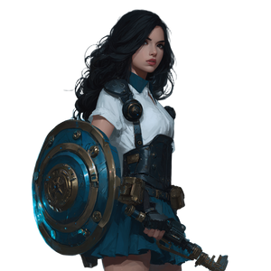 Steampunk Warrior V15 Vinyl Car Decal Sticker – Waterproof & UV-Resistant 3.4133333333333336"