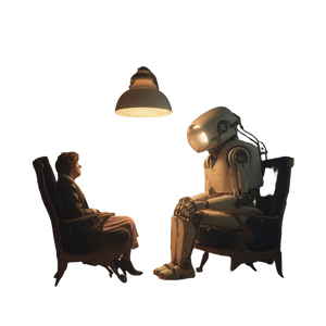 Robotic Therapy Session V2 Vinyl Car Decal Sticker – Waterproof & UV-Resistant 3.4133333333333336"