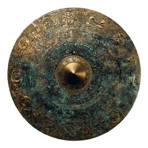 Mystic Bronze Cymbal Vinyl Car Decal Sticker – Waterproof & UV-Resistant 6.826666666666667"