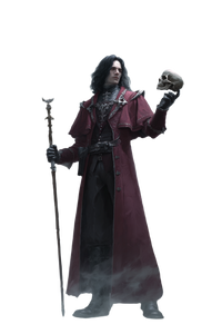 Elegant Warlock Illustration Vinyl Car Decal Sticker – Waterproof & UV-Resistant 4.4