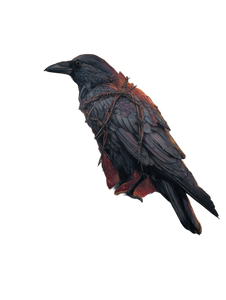 Crow On Throne Vinyl Car Decal Sticker – Waterproof & UV-Resistant 8.213333333333333"
