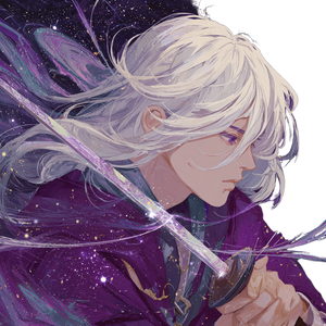 Cosmic Anime Wizard Vinyl Car Decal Sticker – Waterproof & UV-Resistant 3.4133333333333336"