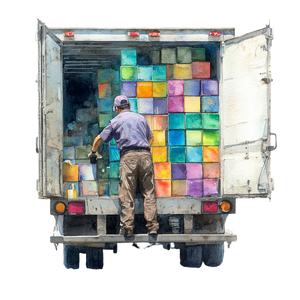 Tetris Truck Loading Vinyl Car Decal Sticker – Waterproof & UV-Resistant 6.826666666666667"