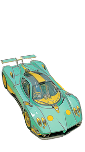 Sport Car Vinyl Car Decal Sticker – Waterproof & UV-Resistant 9.706666666666667"