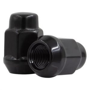 Coyote Black Steel Lug Nuts | 14x1.5 Thread | 60 Degree Conical | Aggressive Off Road Look | Box of 100