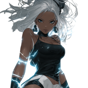 Storm Heroine Anime Vinyl Car Decal Sticker – Waterproof & UV-Resistant 3.4133333333333336"