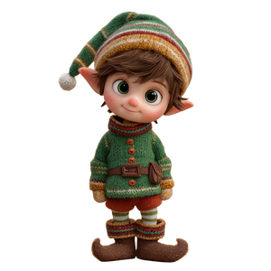 Cheeky Christmas Elf Vinyl Car Decal Sticker – Waterproof & UV-Resistant 6.826666666666667"
