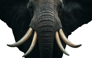 Six-Tusked Elephant Vinyl Car Decal Sticker – Waterproof & UV-Resistant 2.8