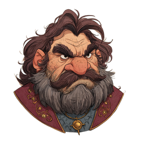 Grumpy Dwarven Merchant V2 Vinyl Car Decal Sticker – Waterproof & UV-Resistant 3.4133333333333336" Grumpy Dwarven Merchant V2 Vinyl Car Decal Sticker – Waterproof & UV-Resistant 3.4133333333333336"