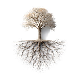 Tree Root Cross-Section Vinyl Car Decal Sticker – Waterproof & UV-Resistant 6.826666666666667"
