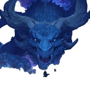 Giant Blue Dragon Vinyl Car Decal Sticker – Waterproof & UV-Resistant 3.4133333333333336"