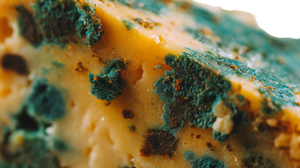 Moldy Cheese Closeup Vinyl Car Decal Sticker – Waterproof & UV-Resistant 2.72"