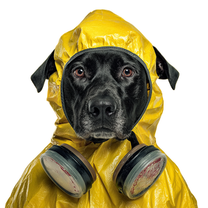 Hazmat Dog Vinyl Car Decal Sticker – Waterproof & UV-Resistant 3.4133333333333336" Hazmat Dog Vinyl Car Decal Sticker – Waterproof & UV-Resistant 3.4133333333333336"