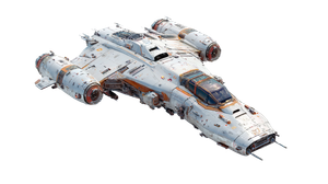 Spaceship Isolated Vinyl Car Decal Sticker – Waterproof & UV-Resistant 5.4