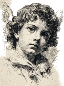 Youthful Angel Portrait Vinyl Car Decal Sticker – Waterproof & UV-Resistant 4.1066666666666665"