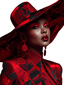 Glamorous Afro-Futurist Vinyl Car Decal Sticker – Waterproof & UV-Resistant 8.213333333333333"