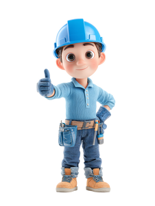 Cute Mechanical Worker Vinyl Car Decal Sticker – Waterproof & UV-Resistant 4.1066666666666665"