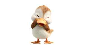 Laughing Cartoon Duck V2 Vinyl Car Decal Sticker – Waterproof & UV-Resistant 5.4