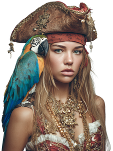 Blonde Pirate Portrait Vinyl Car Decal Sticker – Waterproof & UV-Resistant 4.1066666666666665" Blonde Pirate Portrait Vinyl Car Decal Sticker – Waterproof & UV-Resistant 4.1066666666666665"